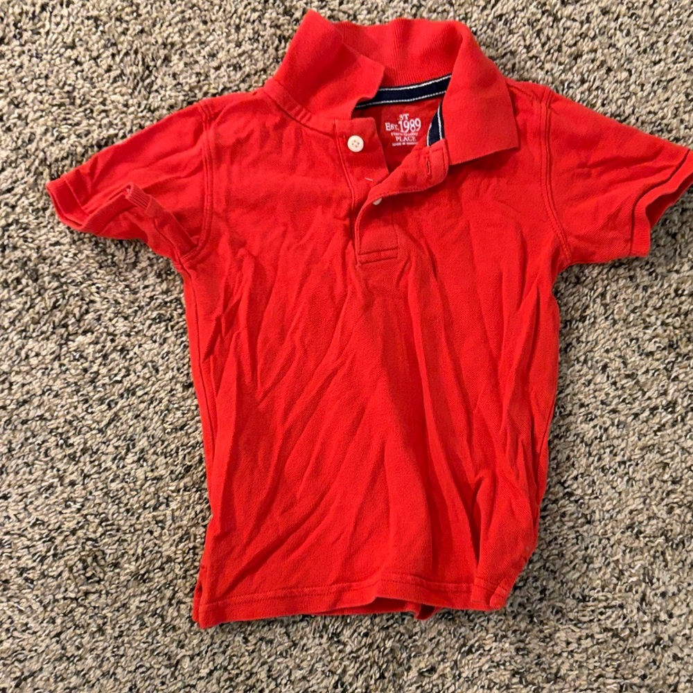 The Children's Place Vibrant Red Polo